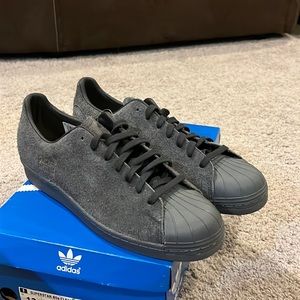 Adidas Originals Superstar 80s Clean Shoes Sneakers new grey BZ0566 Mens Size 12